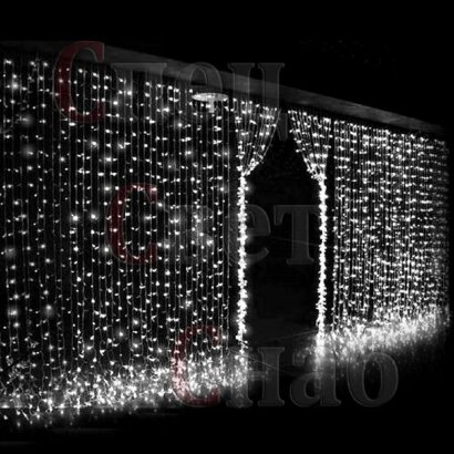 Световой Занавес 10 х 2 м Белый